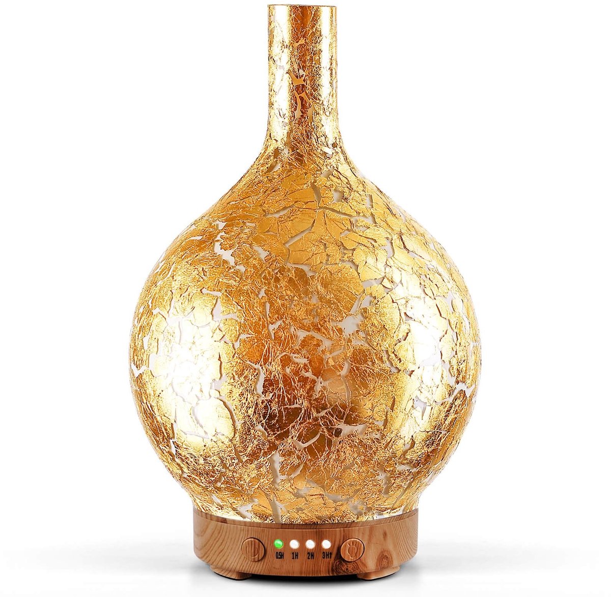Omgoods - Elegante Glazen Aroma Diffuser met LED Verlichting
