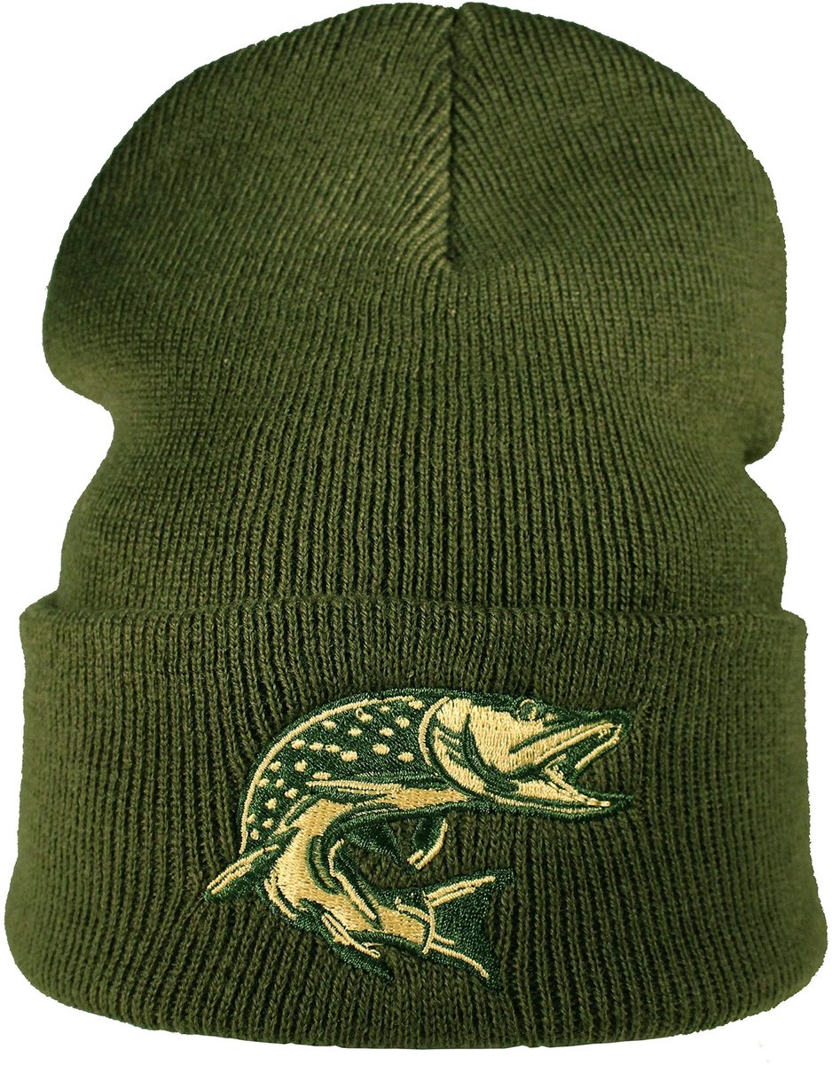 Omgoods - Gebreide Muts met Afbeelding van Snoek, Unisex