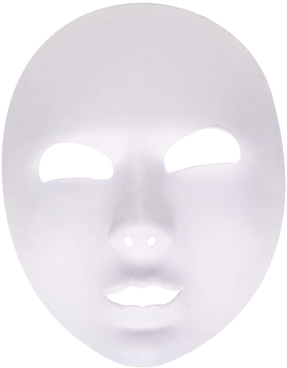 Omgoods - Witte Fabric Masker voor Feestjes