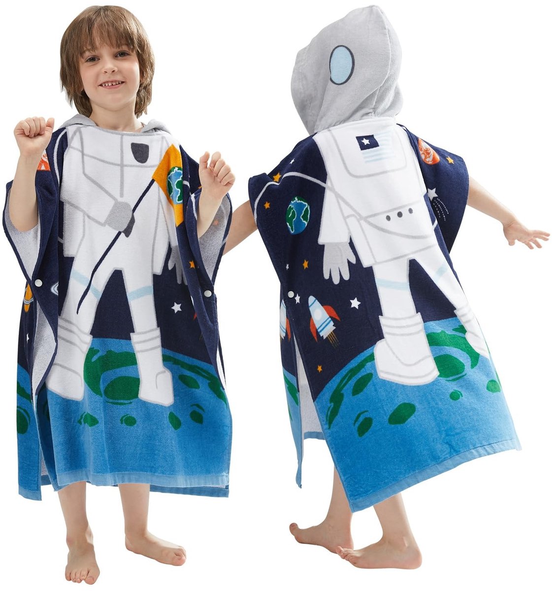 Omgoods - Kids Hooded Towel Badcape - Zacht Katoen voor Kinderen
