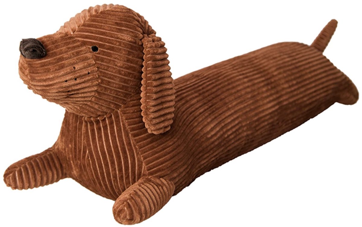 Omgoods - Lang Dieren Kussen - 110 cm Pluche Hond Kussen Zacht Zijslaper Kussen