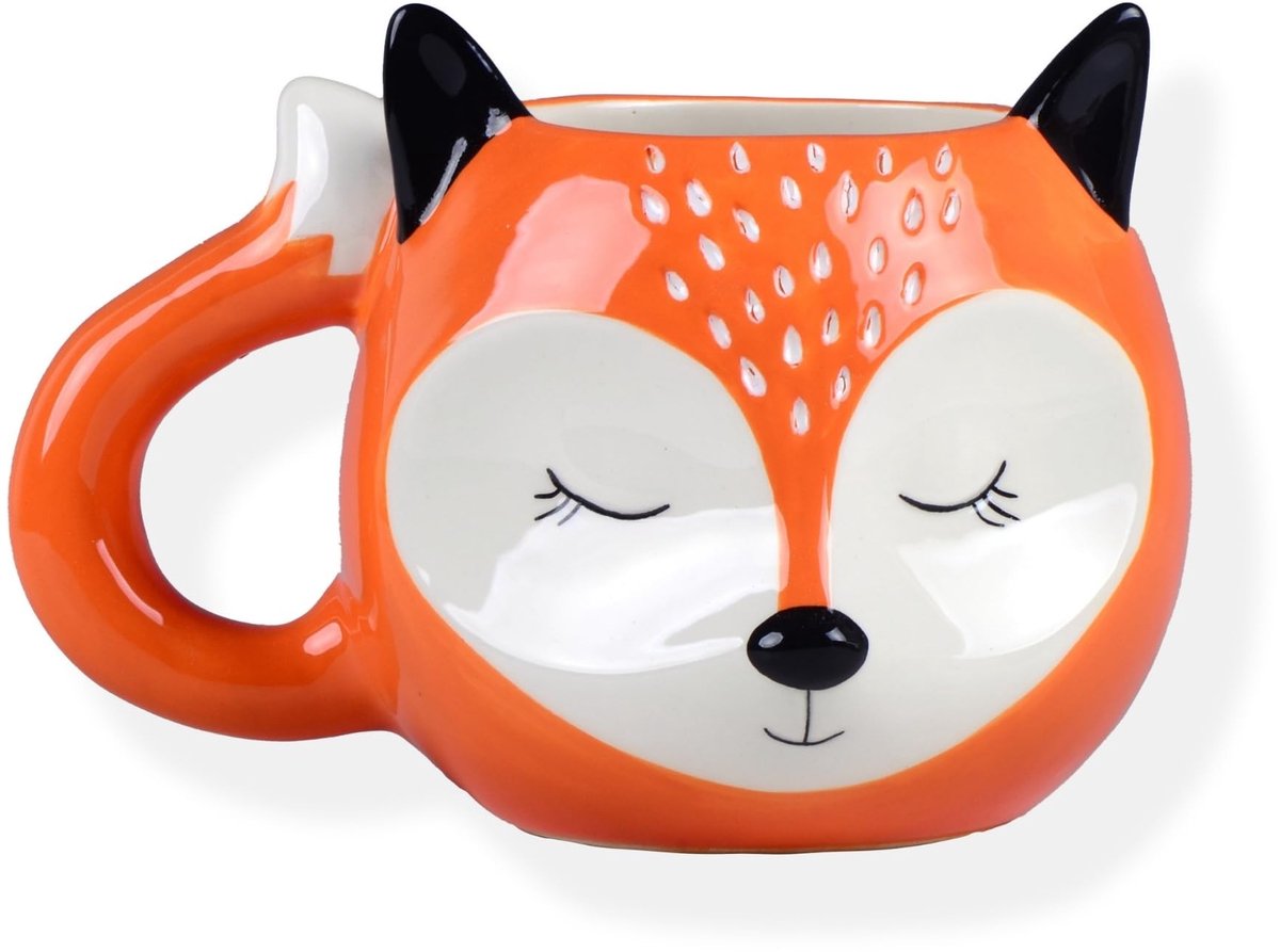 Omgoods - Droomende Vos XXL Koffiemok 450ml voor Perfect Genot