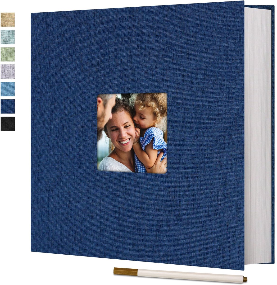 Omgoods - Fotoalbum voor 600 Foto's met Linnen Cover