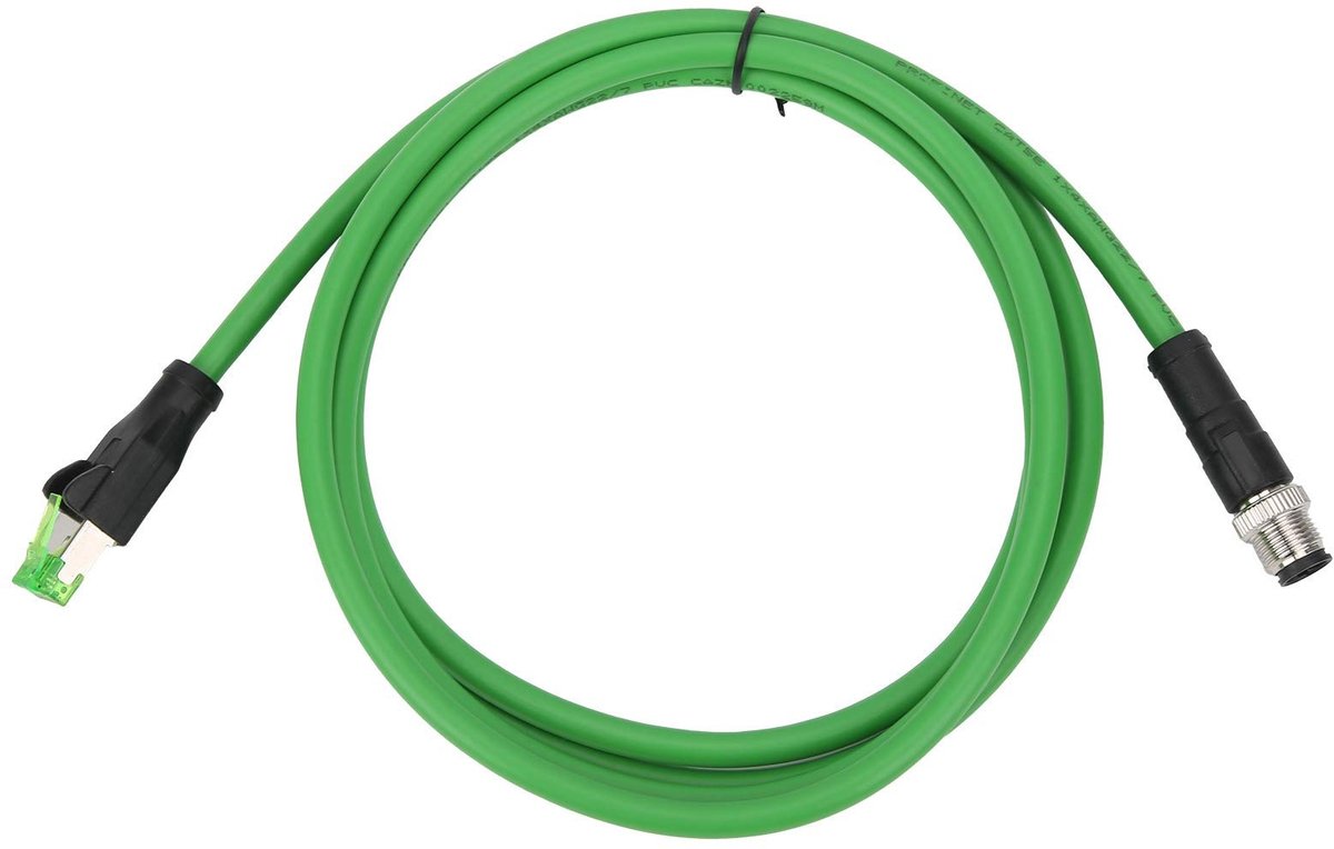 Omgoods- Ethernet Kabel IP67 Waterdicht - M12 D-code 4 Pin - RJ45 Connector - 24 AWG Draad - Flexibel - Schokbestendig - Patchkabel