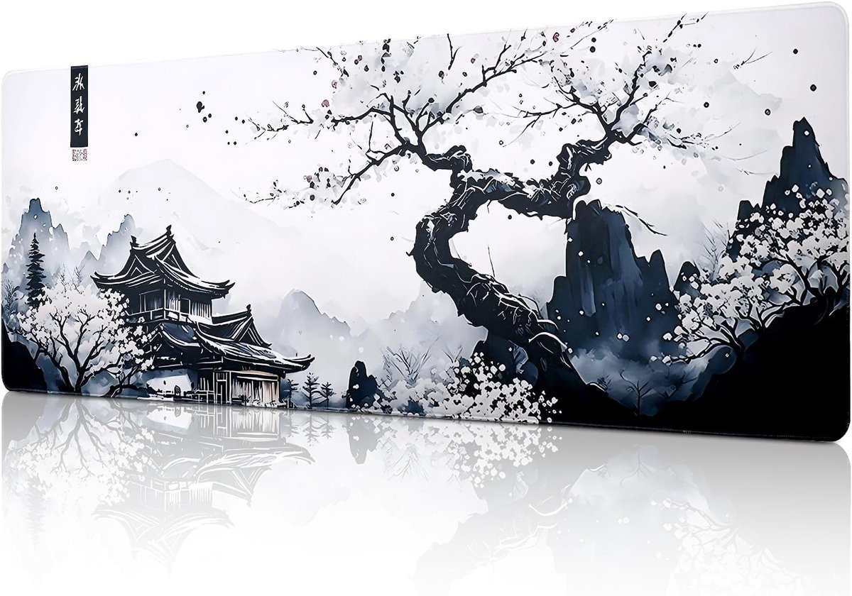 SnelShoppen - Extra Groot Gaming Muismat 1200x400mm Oversize, Antislip Rubber Muismat XXL, XXXL Bureaumat voor Laptop en Kantoor, Gevoerde Muismat met