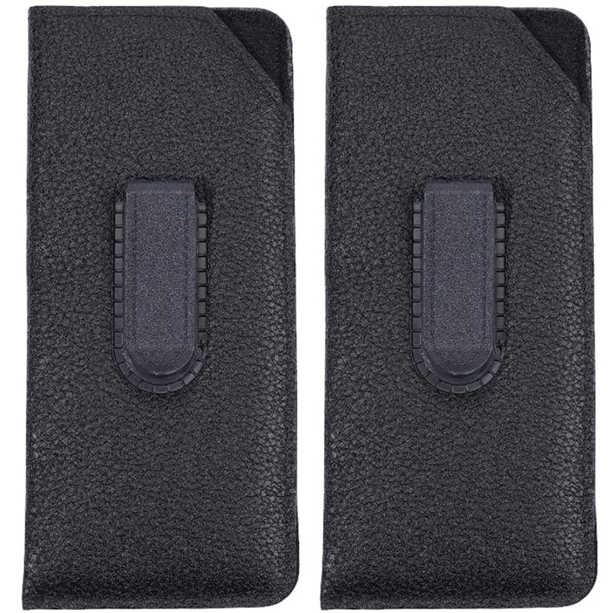 Inovra - 2 Stuks Slip in Brillen Cases - PU Lederen Zonnebril Pouch