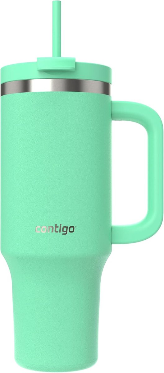 Thijox - Unisex-Adult Streeterville Tumbler Thermosfles 1,2L met Deksel en Rietje - Ideaal voor Camping, Sport, Reizen, en Dagelijks Gebruik - Dubbelw