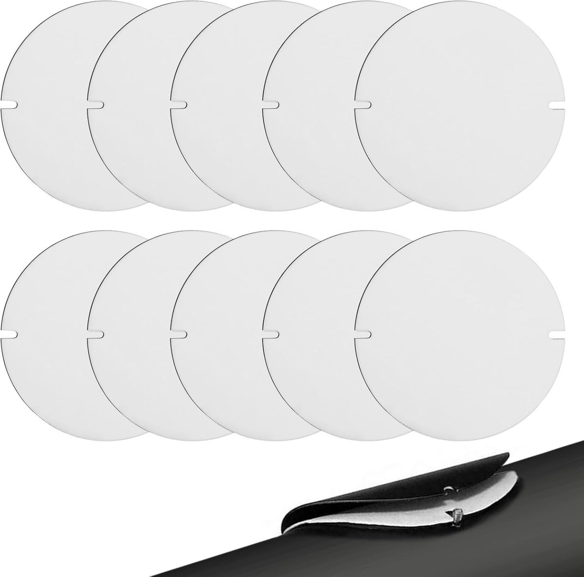 10 Stuks Hittebestendige Kachelpijpafdichting 155mm voor Pijpen van 150-200mm, Temperatuurbestendig tot 1200°C, Ideaal voor Kachels en Verwarmingssystemen