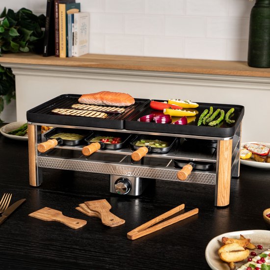 BOSKA Gourmet Pro - Gourmetstel voor 8 Personen - Met 2 Omkeerbare Grillplaten - Rustlaag — afbeelding 5