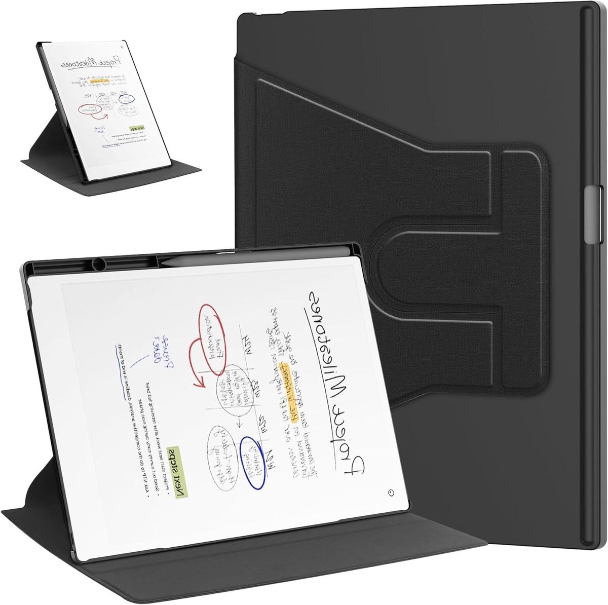 Tablet Hoes - Beschermhoes E-reader - Dagelijkse Bescherming - Automatisch Sluimeren - 11.8 inch - Zwart