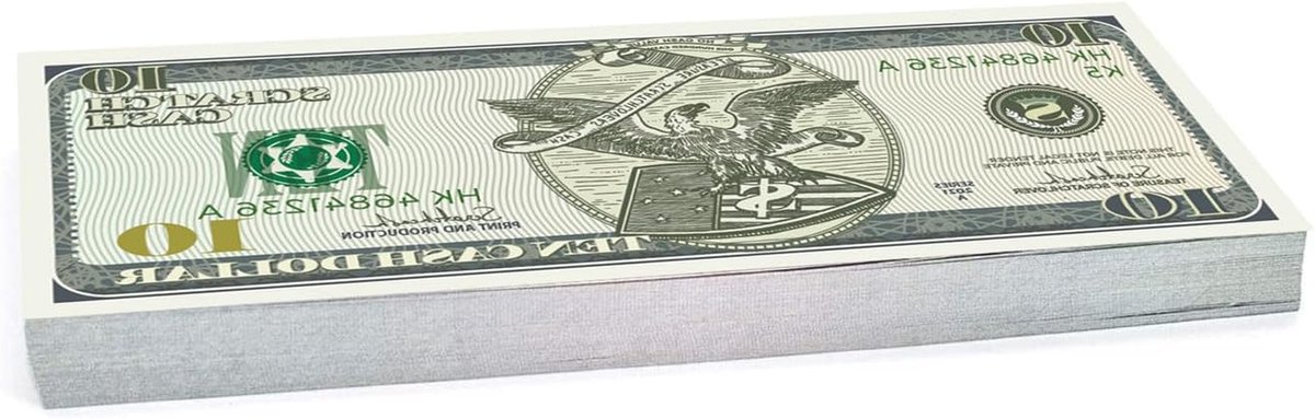 Speelgeld Bankbiljetten - Nep Geld - Doen Alsof Spel - Realistische Textuur - 100 Stuks - Groen