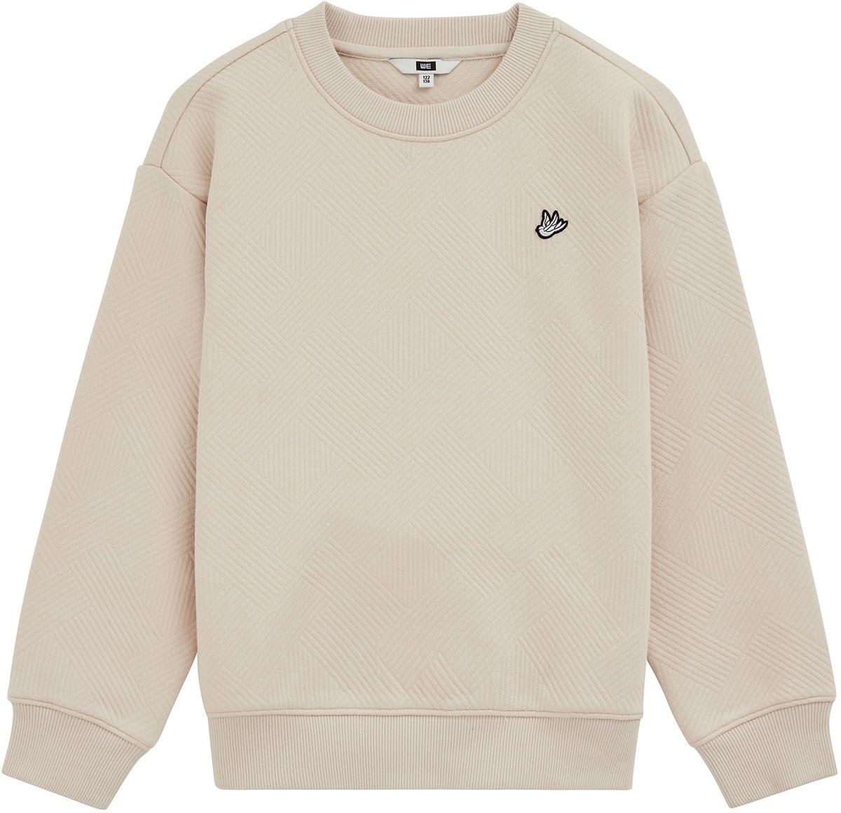 WE Fashion Jongens sweater met structuur en embroidery