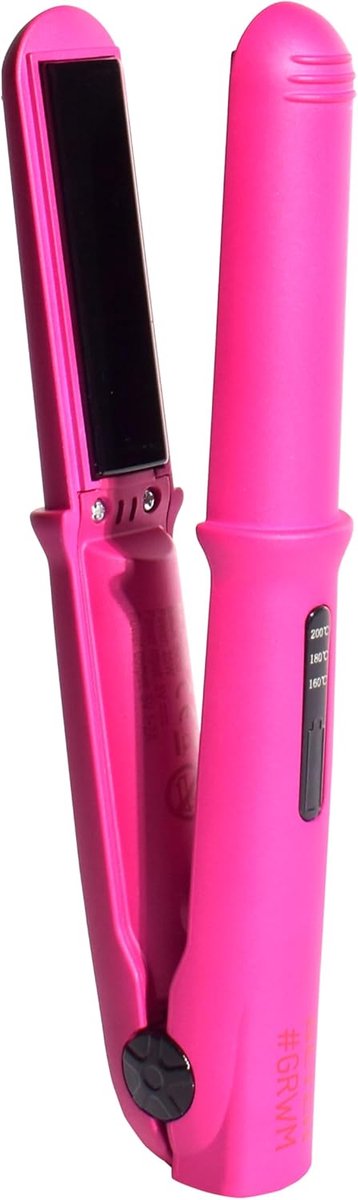 Thijox - Beter Mini GRWM Draadloze Stijltang voor op Reis, Oplaadbaar via USB, Instelbare Temperatuur tot 200 °C, Compact en Licht, Roze