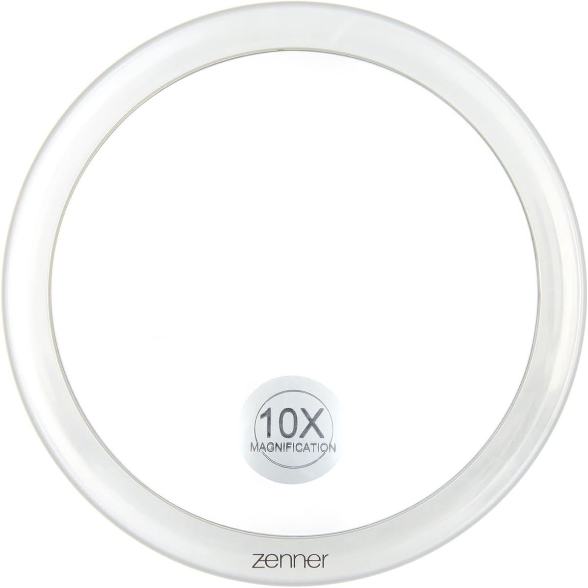 Thijox - Make-up Spiegel met 10x Vergroting en Zuignappen - Handspiegel voor Gezichtsverzorging en Make-up - Verplaatsbare Badkamerspiegel voor Perfec