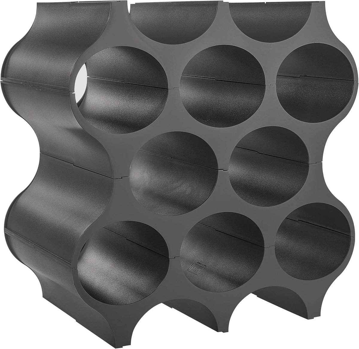 Thijox - Koziol SET-UP Flessenrek/Wijnrek, Set van 4 Modular Organizers voor Wijn-, Water- en Limonadeflessen, Hoge Stabiliteit, Ideaal voor Keuken en