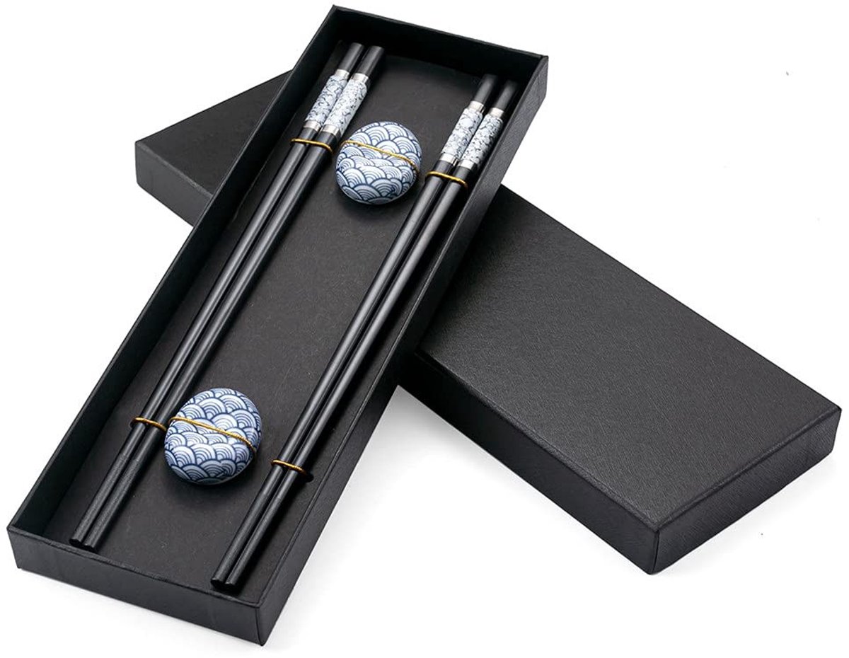 Dailygoods - 2 Paar Glasvezel Sushi Eetstokjes - Voedselveilig en Herbruikbaar