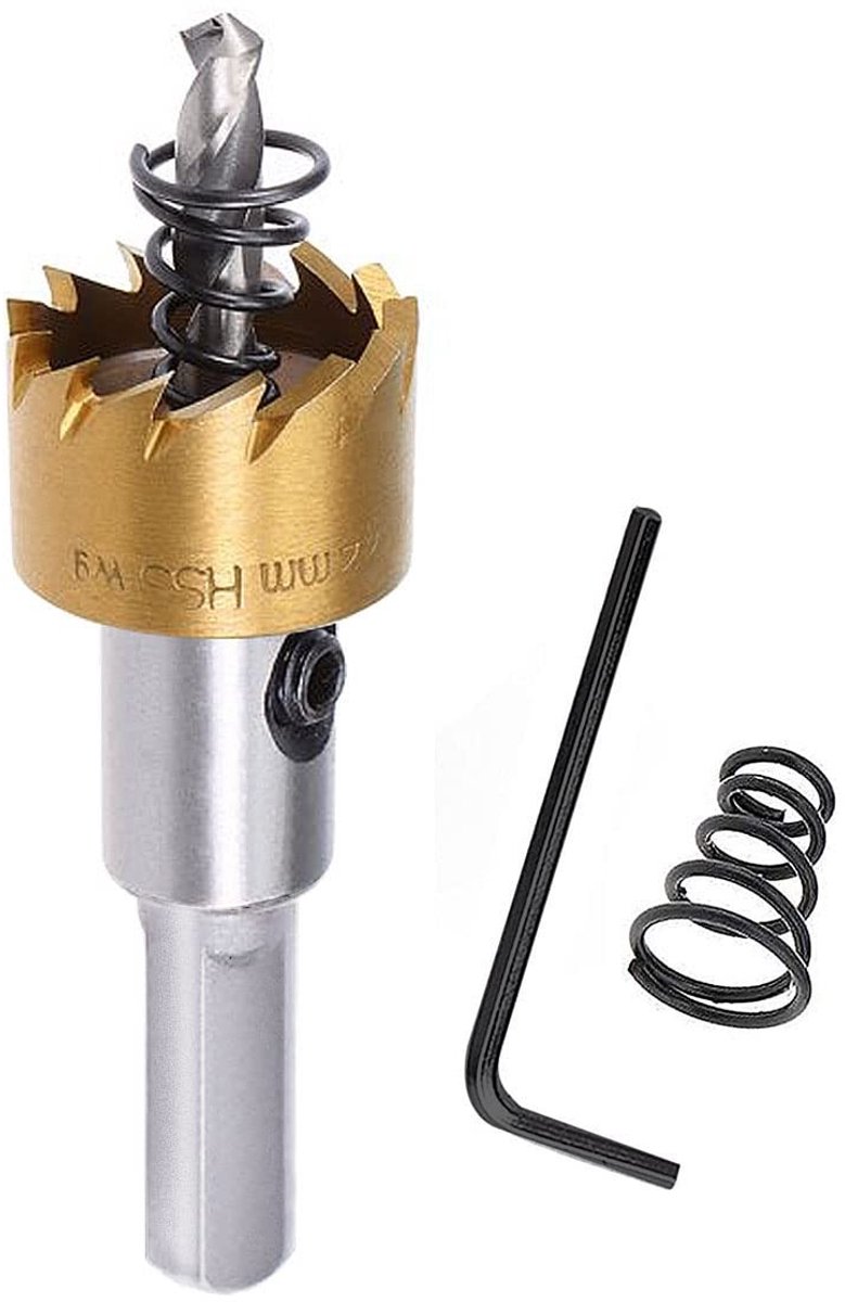 Dailygoods- Gatopener 22,5 mm - Hoge Snelheid Boren - Metalen Gatsnijder - Lange Levensduur - Professionele Accessoires - Openingdiepte 15 mm - Gatzaag