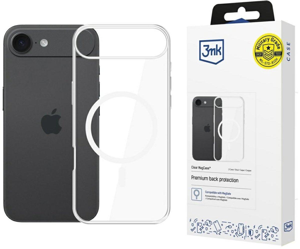 3Mk Transparante Magcase Voor Iphone 17 Air Magsafe-Hoes Met Beschermhoes