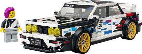 LEGO Speed Champions BMW M3 (E30) Auto Bouwpakket voor Kinderen en Kinderkamer Decoratie 77263