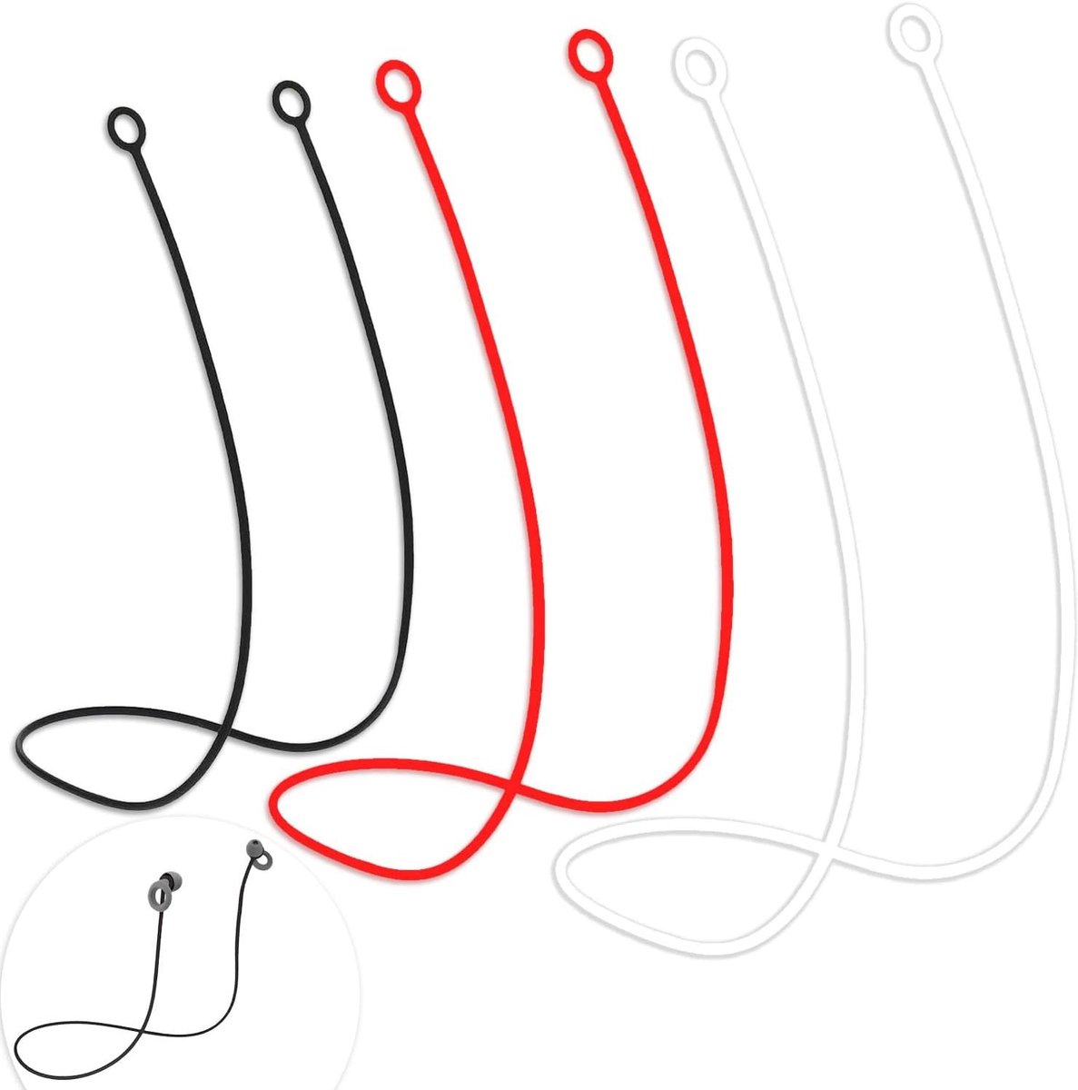 Oordopjes kabelconnectoren met silicone accessoires en verwisselbare tips voor optimale bescherming