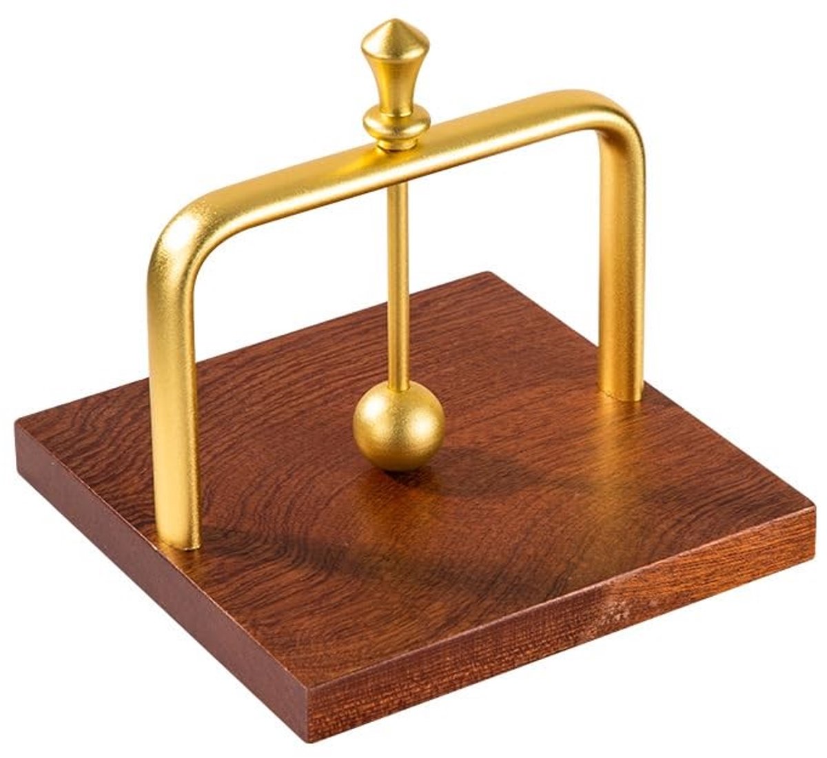 Dailygoods - Servethouder van hout met verzwaarde arm, voor papieren servetten en cocktailservetten, stijlvol en elegant design voor keuken, eettafel, café en bar