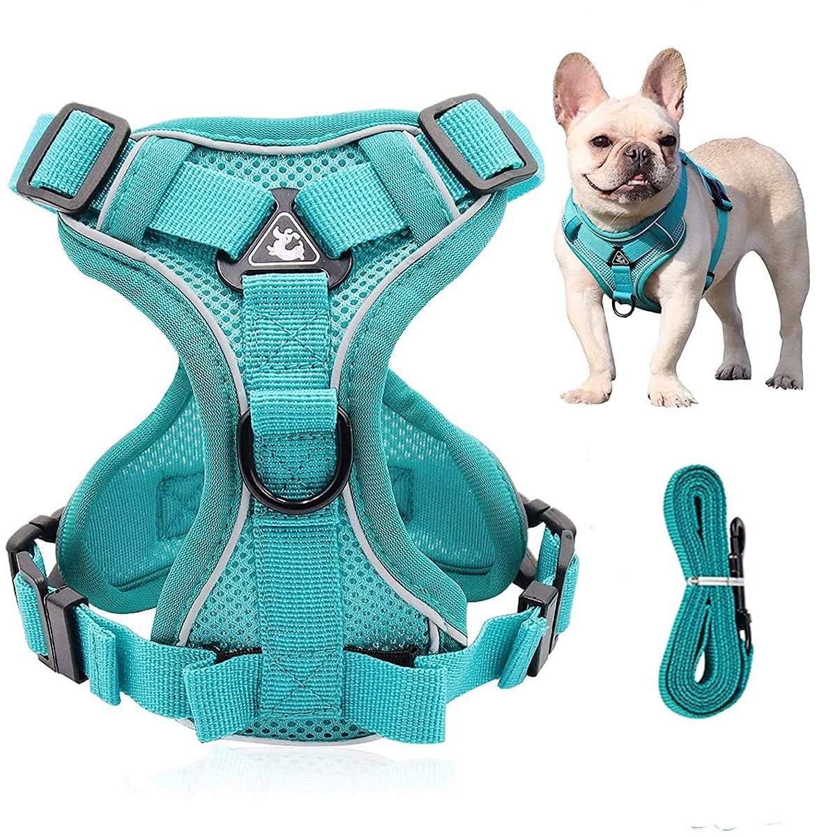 Dailygoods- Hondentuig Verstelbaar - Reflecterend Harnas - Antitrekkend Tuigje - Lichtgewicht Mesh - Handvat - Comfortabele Pasvorm - Harnassen