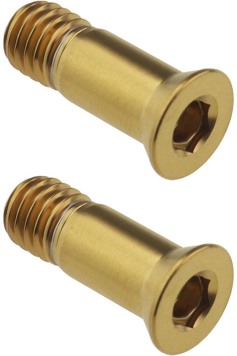 Dailygoods- Bevestigingsschroeven Titaniumlegering - 2 Stuks - M5 x 14,2 mm - Achterderailleur - Lichtgewicht - Waterdicht - Lange levensduur - Fietsschroeven