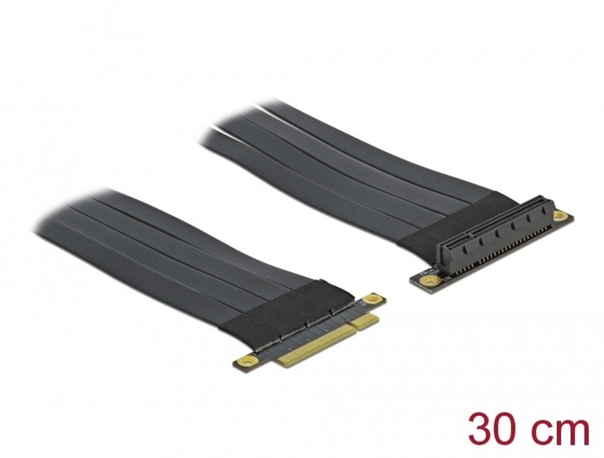Image of Delock Riser Card PCI Express x8 to x8 with flexible cable 30 cm