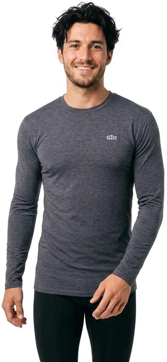 Gill Base Layer Rash Guard Met Lange Mouwen Grijs L Man