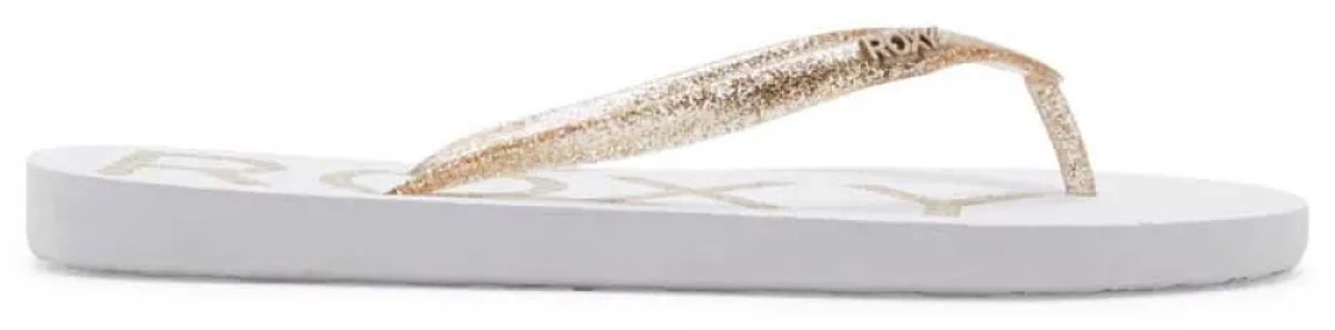 Roxy Viva Sparkle Slippers Vrouw Wit