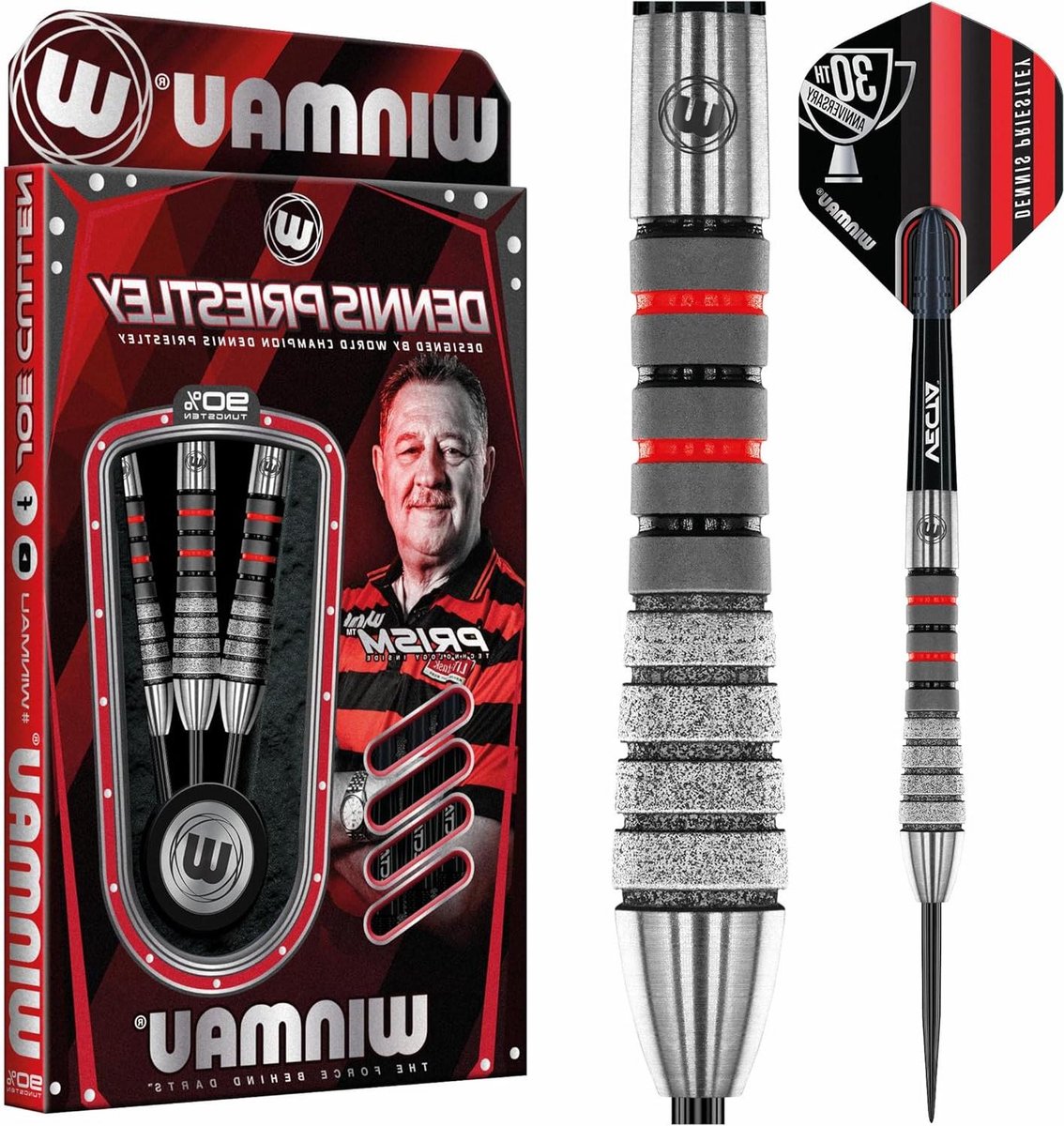 Dartpijlen Set - Stalen Darts - Precisie Werpen - 90% Tungsten - 24 Gram - Zilverkleurig