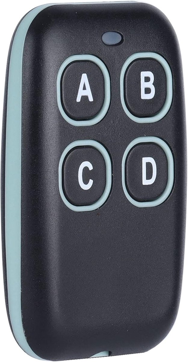 Draadloze afstandsbediening met 4 toetsen voor garagedeuren en andere toepassingen, 433MHz, compact en universeel