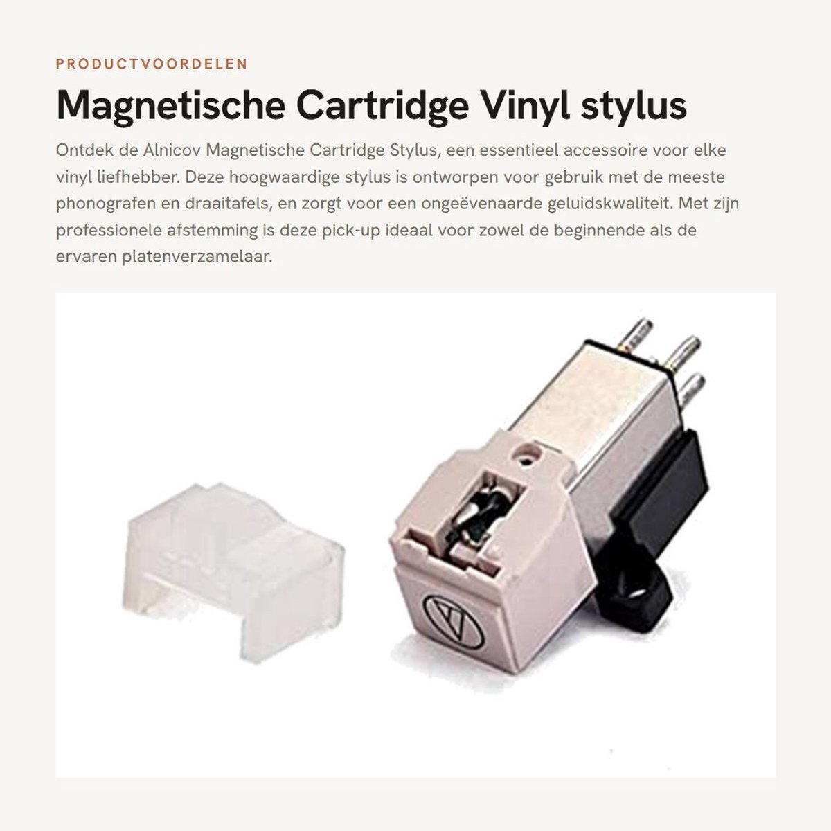 Inovra- Stylus Professionele Pickup - Magnetische Cartridge - Accessoires Platenspeler - Universele Montagegaten - Eenvoudig te Installeren - Gewicht 5,3g