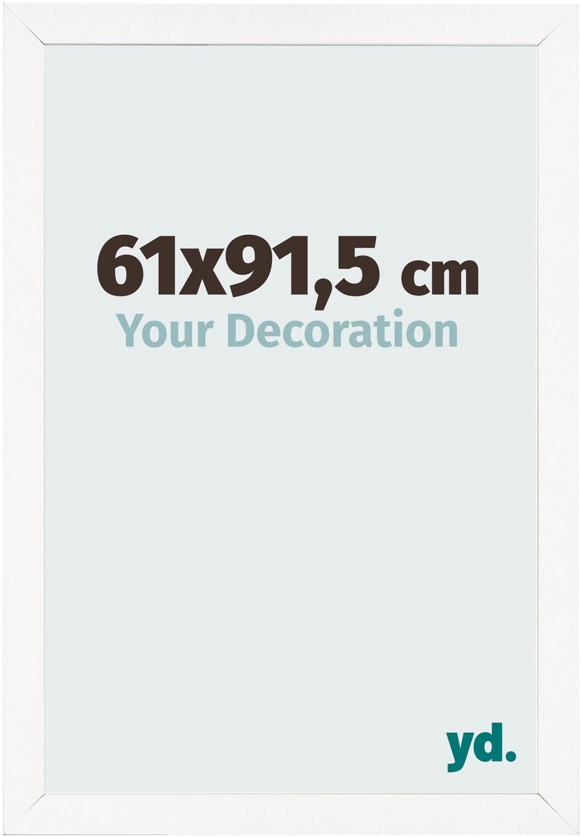 Your Decoration - Fotolijst 61x91,5 cm - MDF - Wit Hoogglans - Bologna