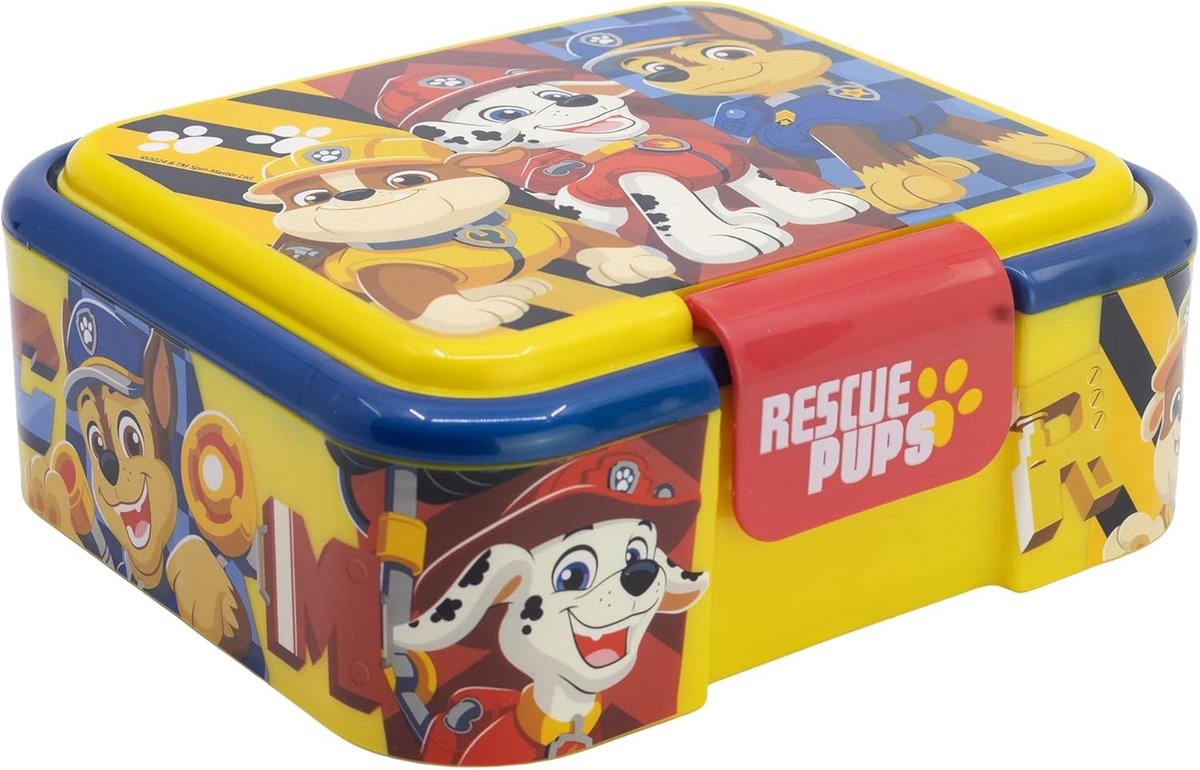 SnelShoppen - Lunchdoos voor Kinderen met 3 Compartimenten - 1800ml - BPA Vrije Plastic Brooddoos - Ideaal voor School, Picknick en Snacks