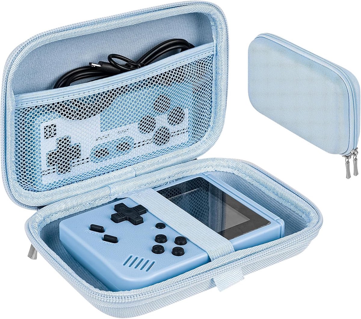 SnelShoppen - Handheld Game Console Draagtas - Beschermende Reisdoos voor Retro Mini Game Spelers, Inclusief Ruimte voor Oplaadkabel, Earpods en Acces
