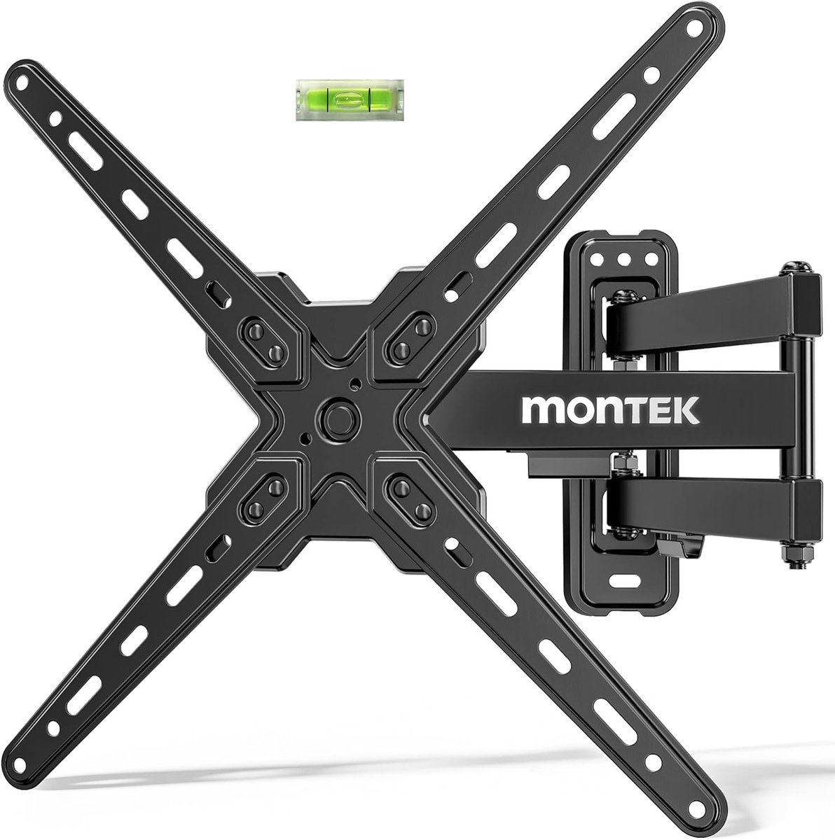 SnelShoppen - TV Wandbeugel voor 13-55 inch Televisies - 180° Rotatable, 95° Swivel, Verstelbare TV Steun tot 25 kg - Universele Montage voor Platte e
