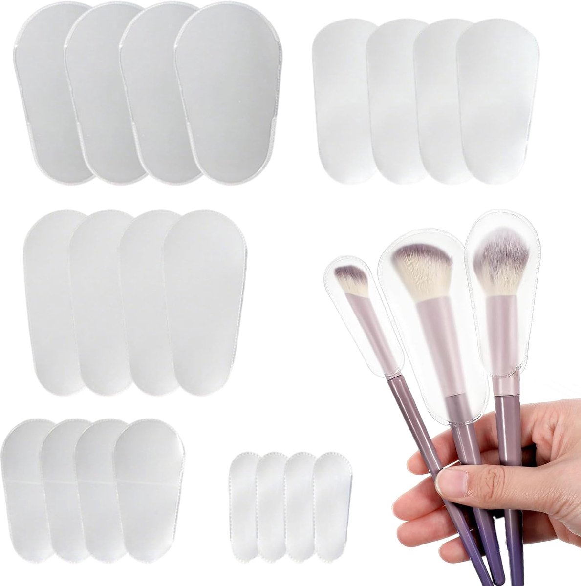 Thijox - Make-up Pinselbeschermers 20 stuks - Stofdichte Hoesjes voor Cosmetische Penselen - Ideaal voor Reizen, Opslag, en Make-up Pensels