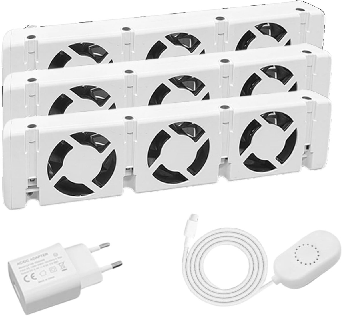 SnelShoppen - AVOID Radiatorventilator V2 - Energiebesparende Verwarmingsventilator voor Radiatoren - Bespaar op Gasverbruik en Verbeter de Warmteverd