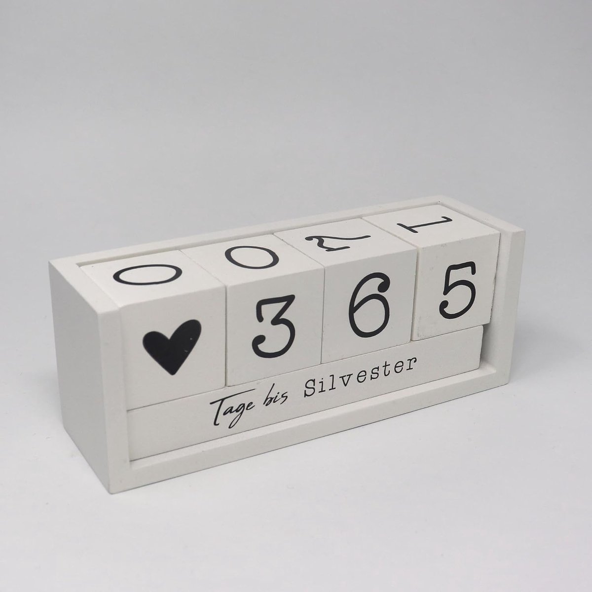 SnelShoppen - Mooi Houten Memo Dobbelstenen, Aftel Dobbelsteen, Aftelkalender voor 8 Gelegenheden, Decoratief en Functioneel, Perfect voor Feestjes, K