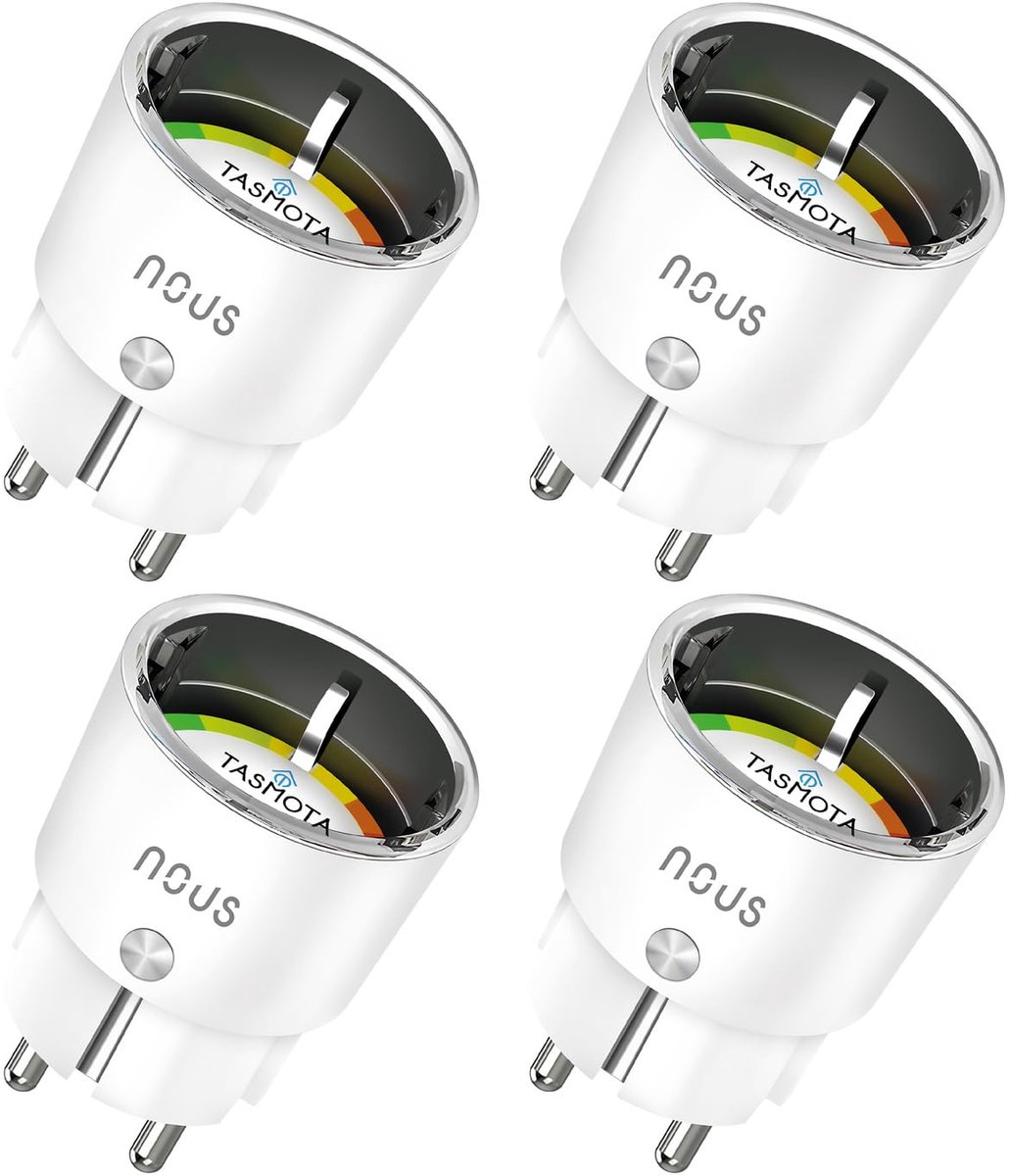 SnelShoppen - Slimme WiFi Stekker met Tasmota, Compatibel met Alexa, Google Home, Home Assistant, Tuya, Energie Monitoring, 2.4G Verbinding voor Thuis