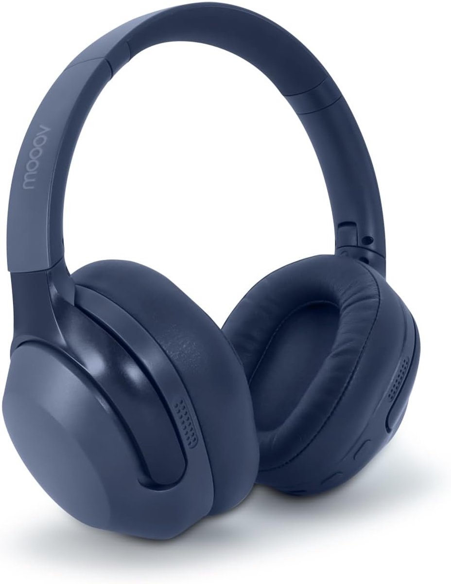 SnelShoppen - Draadloze ANC Hoofdtelefoon met Actieve Geluidsisolatie, Bluetooth 6.0, 30U Batterijduur, Ruimtelijke Audio, Opvouwbaar, 100% Gerecycled