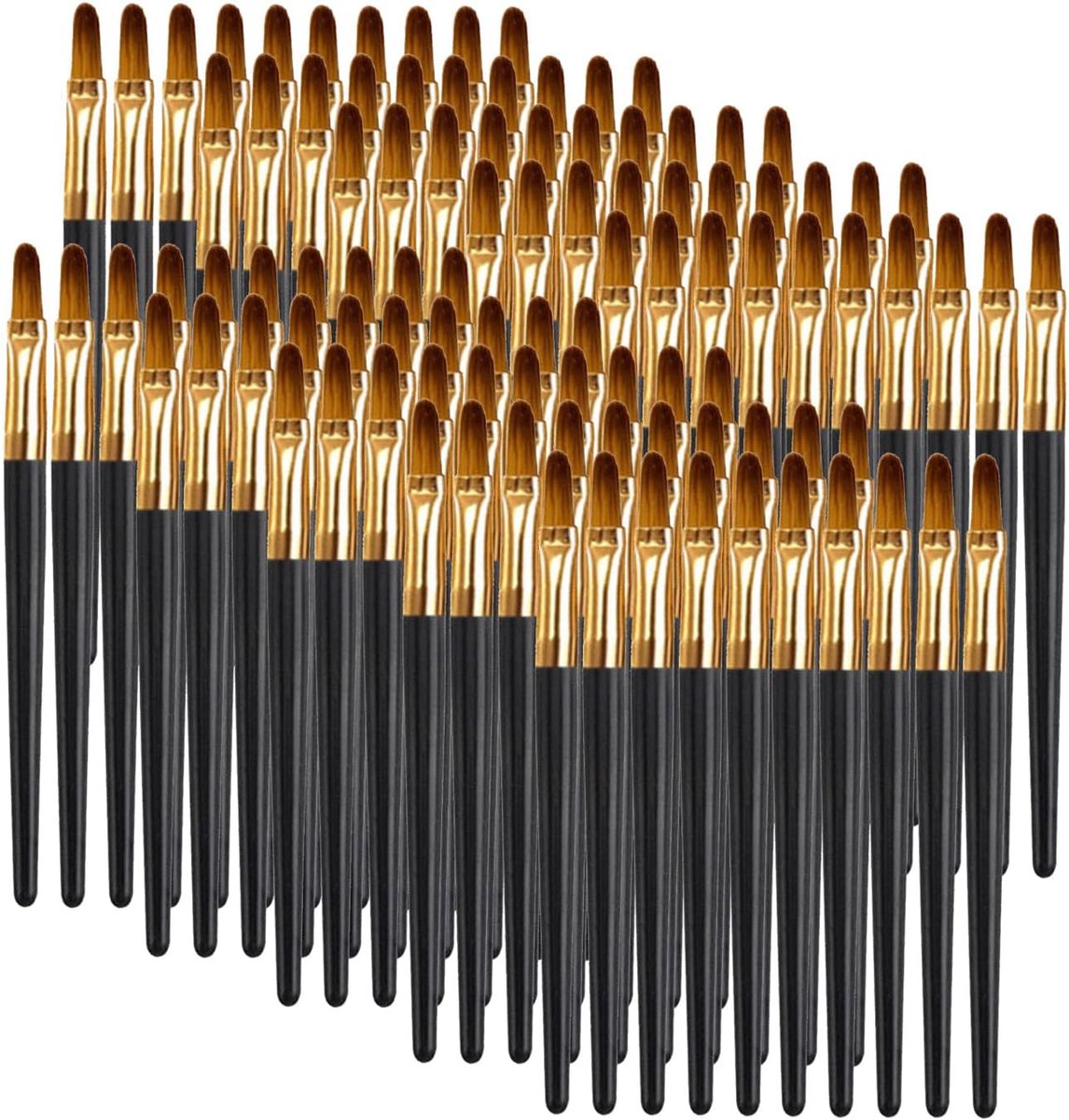 Thijox - 100 Stuks Wegwerpmake-upkwasten Set - Lipgloss, Concealer, Oogschaduw & Eyeliner - Hygiënisch, Draagbaar en Praktisch voor Dagelijks Gebruik