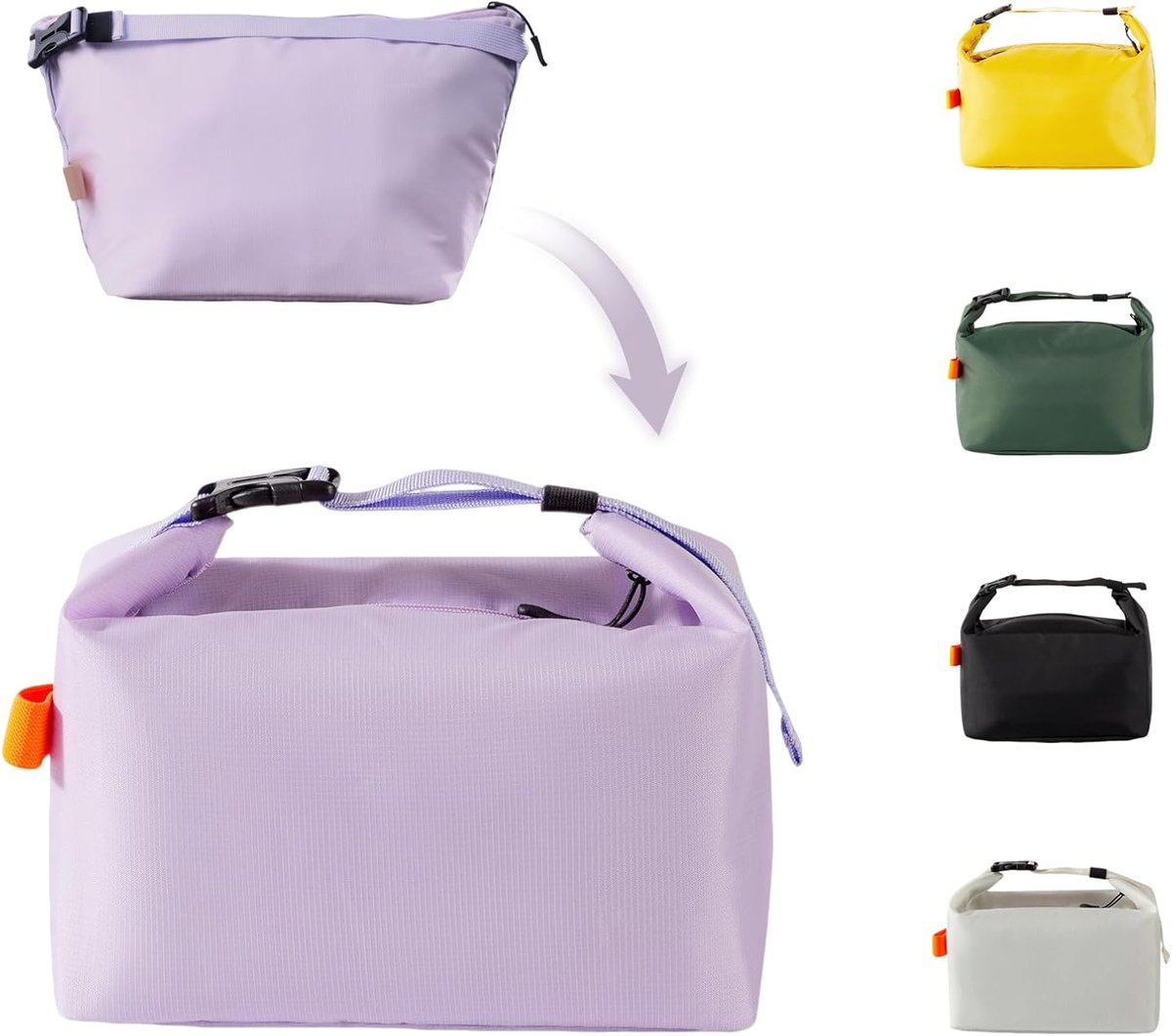 SnelShoppen - Geïsoleerde Lunchtas Lekvrij Thermische Lunch Draagtas - Grote Capaciteit Waterbestendige Koeltas voor Werk, School, Picknick & Reizen -