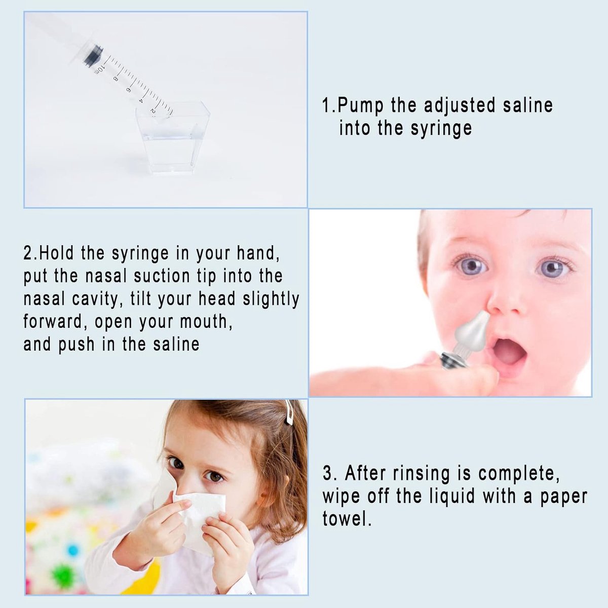 SnelShoppen - 6 Stuks Neus Aspirator Baby 10ML, Professionele Neusreiniger voor Kinderen, Herbruikbaar en Draagbaar met Siliconen Neuszuigpunt, Ideaal — cadeau in Cadeau-ideeën - foto 7