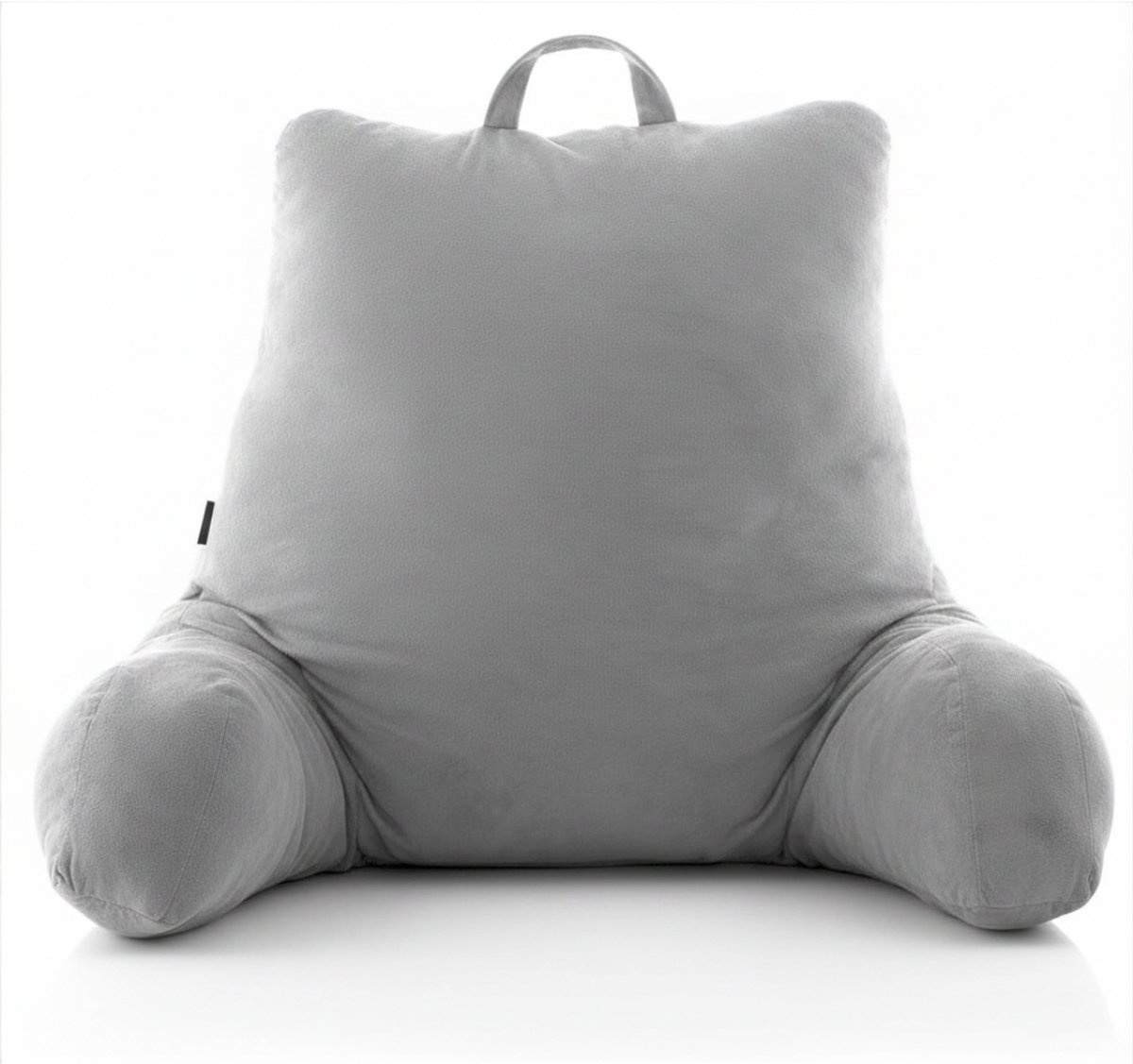 KIRA® Leeskussen - Leespad met Rugsteun - Leeskussen met Armsteun - Grijs - 90cm x 45cm x 1cm