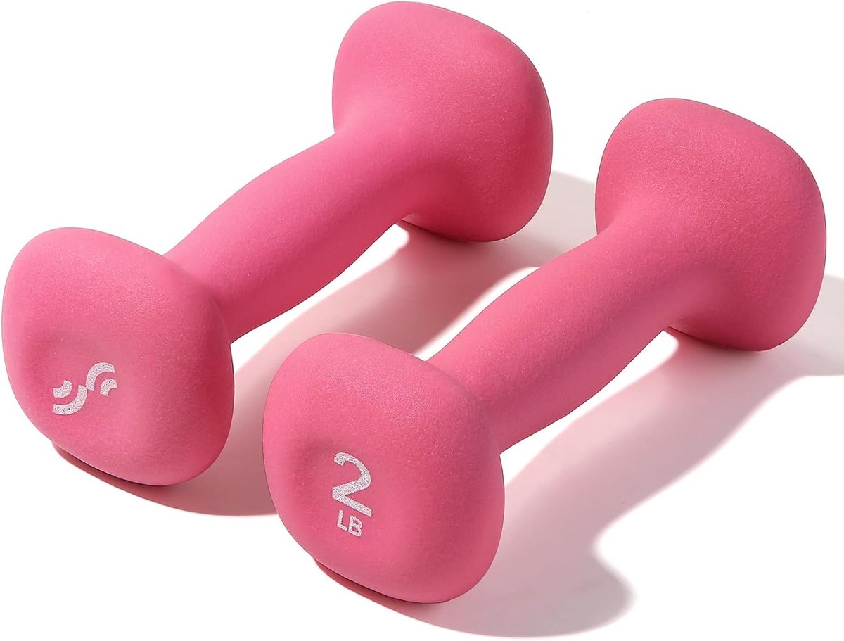 SnelShoppen - Dumbbell Set Neopreen 2 Stuks voor Dames - Ideaal voor Gymnastiek, Yoga, Pilates en Kinderen - Ergonomisch, Antislip, Diverse Gewichten