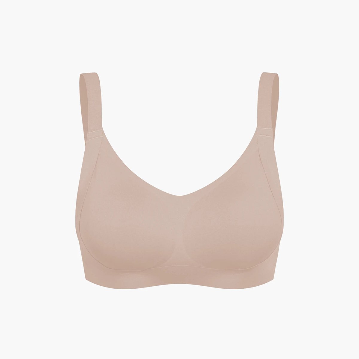 creamyfabrics Creamy Fabrics - Seamless Compact Push-Up Bh - Naadloos - Ultra Zacht - Comfortabel - Sculptend - Ideaal Voor Elke Dag - Beige - M