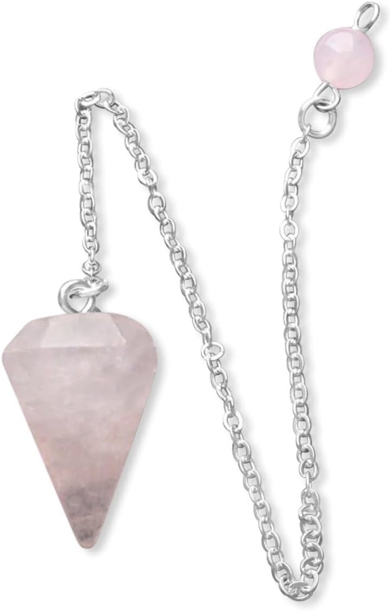 SnelShoppen - Pendel Rozenkwarts - Spirituele Pendulum voor Energie en Meditatie - Smooth 