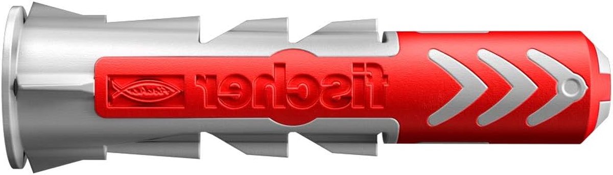 Wandpluggen DuoPower - Bevestigingspluggen - Montage aan muur - 2K Technologie - 5 x 25 mm 80 stuks - Grijs/Rood